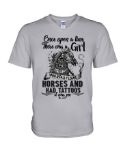 Horses And Tattoos V-Neck T-Shirt tile