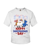 Happy Independence Day Youth T-Shirt front
