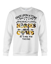 Horses And Cows Crewneck Sweatshirt tile