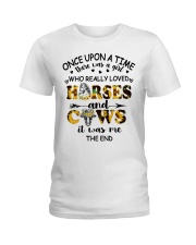 Horses And Cows Ladies T-Shirt tile