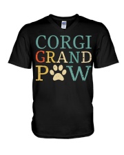 Corgi Grandpaw V-Neck T-Shirt thumbnail