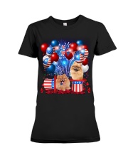 Pomeranian Independence Vr2 Premium Fit Ladies Tee thumbnail
