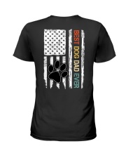 Vintage Best Dog Dad Ever Paw Dog Flag Vr3 Ladies T-Shirt thumbnail