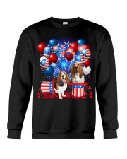 Basset Hound Independence Vr2 Crewneck Sweatshirt thumbnail