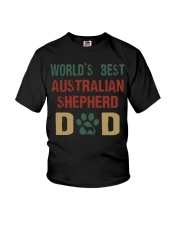 World's Best Australian Shepherd Dad Youth T-Shirt thumbnail