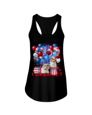 Shih Tzu Independence Vr2 Ladies Flowy Tank thumbnail