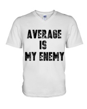 Average Is My Enemy V-Neck T-Shirt thumbnail