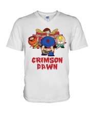 Crimson Dawn V-Neck T-Shirt thumbnail