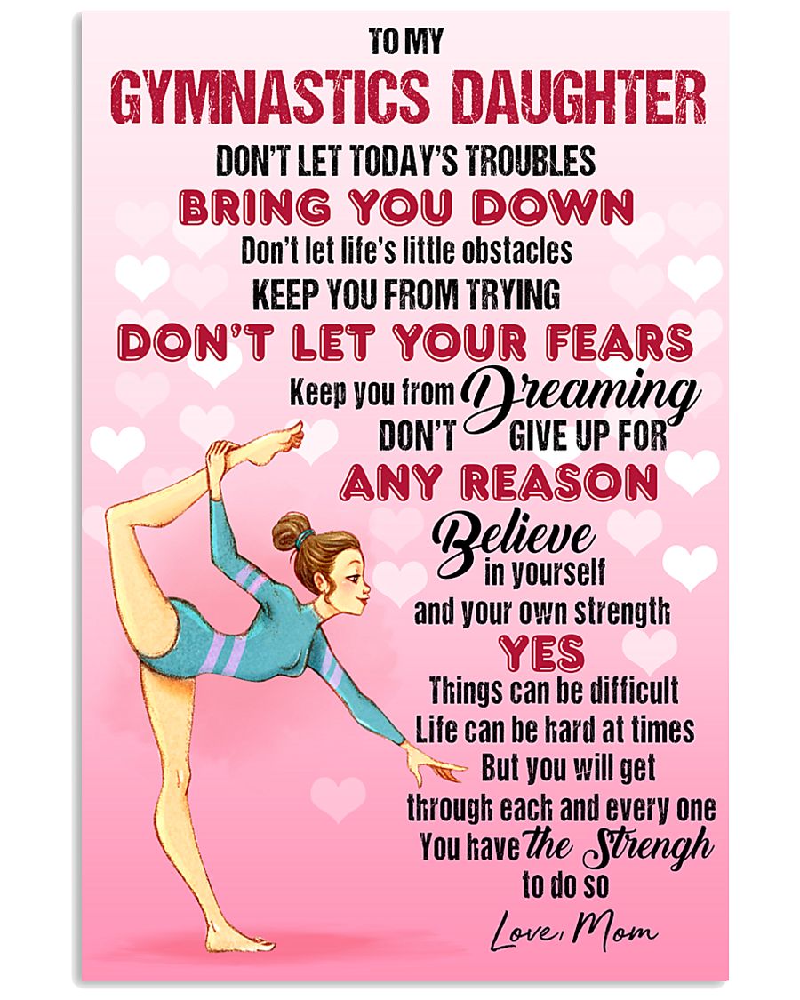 GYMASTICS - DON'T LET TODAY'S TROUBLES POSTER 11x17 Poster