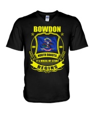Bowdon-ND my story began with Flag V-Neck T-Shirt thumbnail
