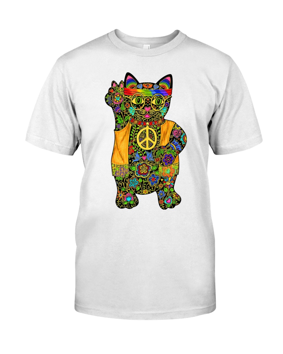 Hippie Cat Classic T-Shirt
