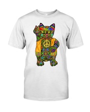 Hippie Cat Classic T-Shirt front