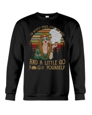 I'm Mostly Peace Love And Light 420 Crewneck Sweatshirt thumbnail
