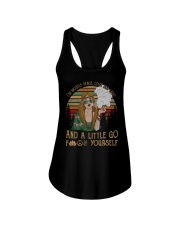 I'm Mostly Peace Love And Light 420 Ladies Flowy Tank thumbnail