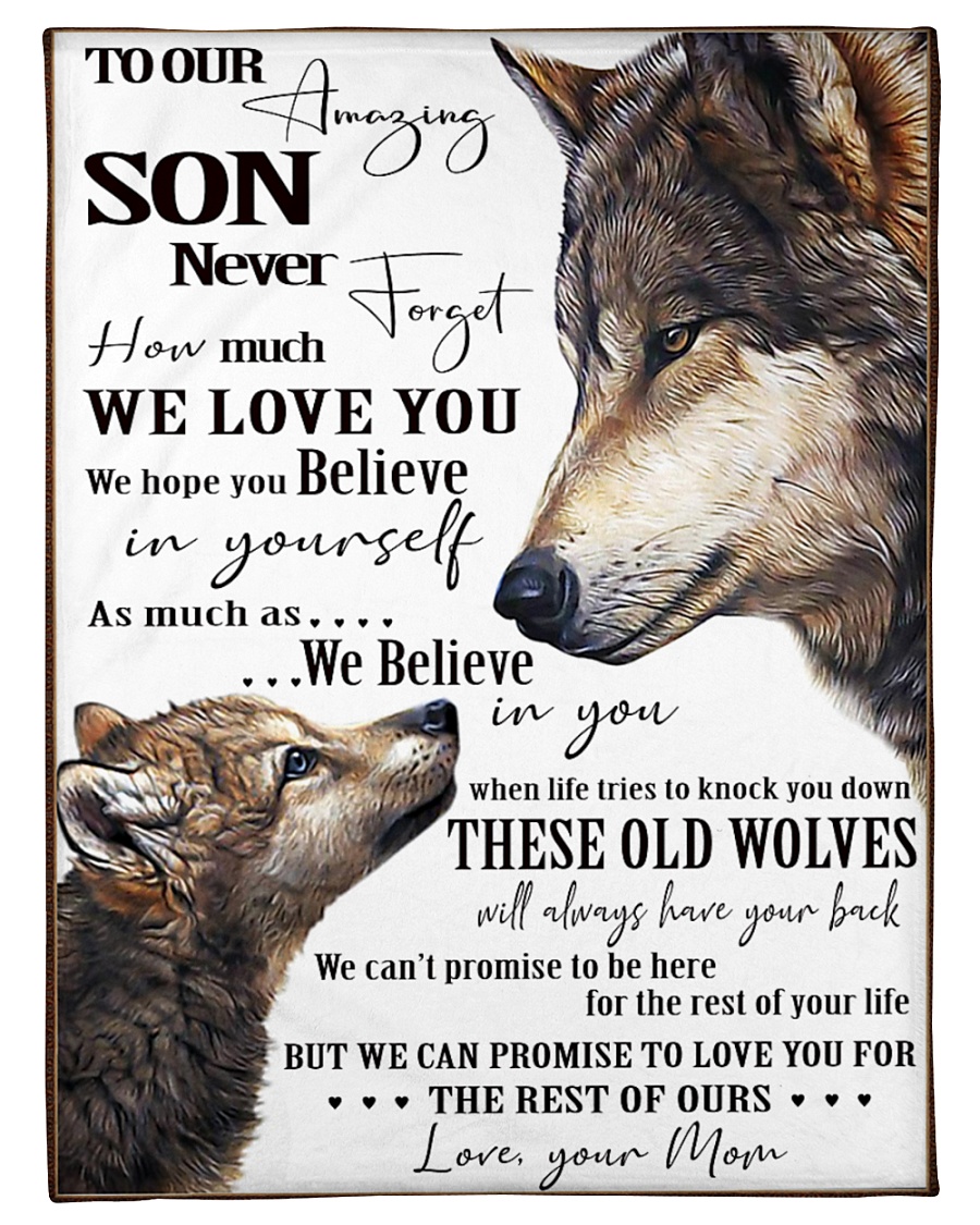 To Our Amazing Son Never Forget How Much We Love U Small Fleece Blanket - 30" x 40"
