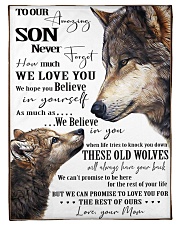 To Our Amazing Son Never Forget How Much We Love U Small Fleece Blanket - 30" x 40" front