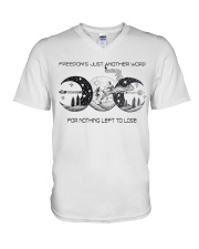 Freedom's Just Another Word 4 Nothing Left To Lose V-Neck T-Shirt thumbnail