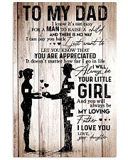 To My Dad Girl Love Your Daughter 16x24 Poster front