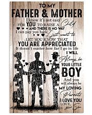 To My Father Mother - I Love You - Your Son 16x24 Poster front