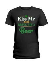 Kiss Me And Bring Me A Beer Ladies T-Shirt tile
