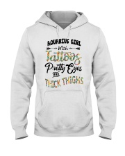 Aquarius Girl With Tattoos Pretty Eyes Hooded Sweatshirt tile