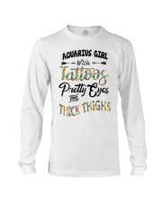 Aquarius Girl With Tattoos Pretty Eyes Long Sleeve Tee tile