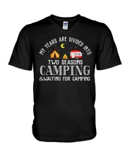 My Years Are Divided Into Two Seasons V-Neck T-Shirt thumbnail