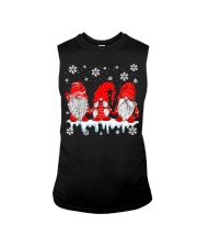 Three Gnomes In Red Costume Christmas Sleeveless Tee tile