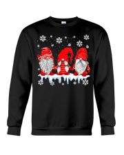 Three Gnomes In Red Costume Christmas Crewneck Sweatshirt front