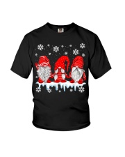Three Gnomes In Red Costume Christmas Youth T-Shirt tile