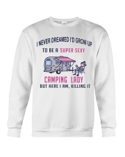 Super Sexy Camping Lady Crewneck Sweatshirt thumbnail