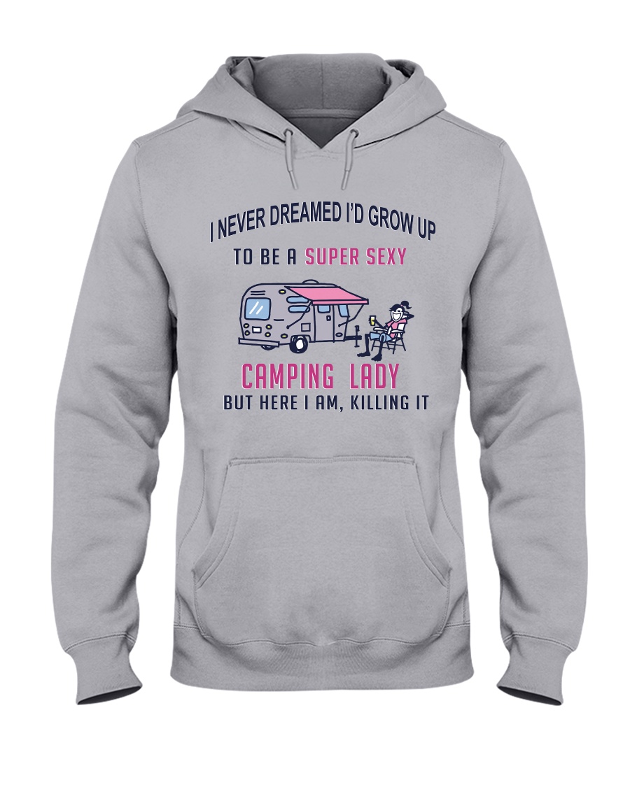 Super Sexy Camping Lady Hooded Sweatshirt