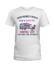 Super Sexy Camping Lady Ladies T-Shirt thumbnail