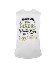 March Girl With Tattoos Pretty Eyes Sleeveless Tee tile