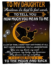 To My Daughter Sometimes It's Hard To Find Words Small Fleece Blanket - 30" x 40" front