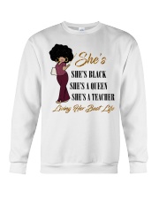 Black Queen - Teacher Crewneck Sweatshirt thumbnail