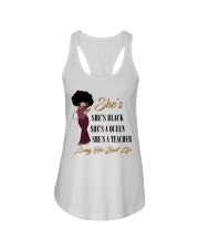 Black Queen - Teacher Ladies Flowy Tank thumbnail