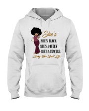 Black Queen - Teacher Hooded Sweatshirt thumbnail