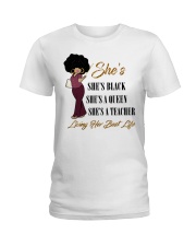 Black Queen - Teacher Ladies T-Shirt thumbnail