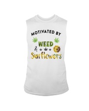 Motivated By Weed And Sunflowers Sleeveless Tee thumbnail