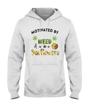 Motivated By Weed And Sunflowers Hooded Sweatshirt thumbnail