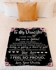 To My Daughter I Love You So You Are So Special Small Fleece Blanket - 30" x 40" aos-coral-fleece-blanket-30x40-lifestyle-front-04