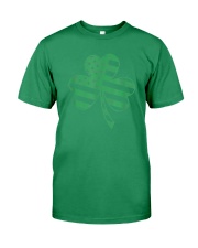 American Flag Vintage Shamrock St Patricks Day Premium Fit Mens Tee tile