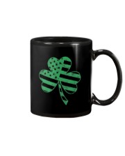 American Flag Vintage Shamrock St Patricks Day Mug tile
