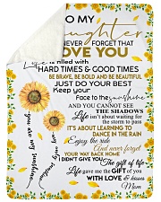 To My Daughter Never Forget That I Love You Large Sherpa Fleece Blanket - 60" x 80" thumbnail