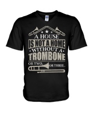 A House Without A Trombone V-Neck T-Shirt thumbnail