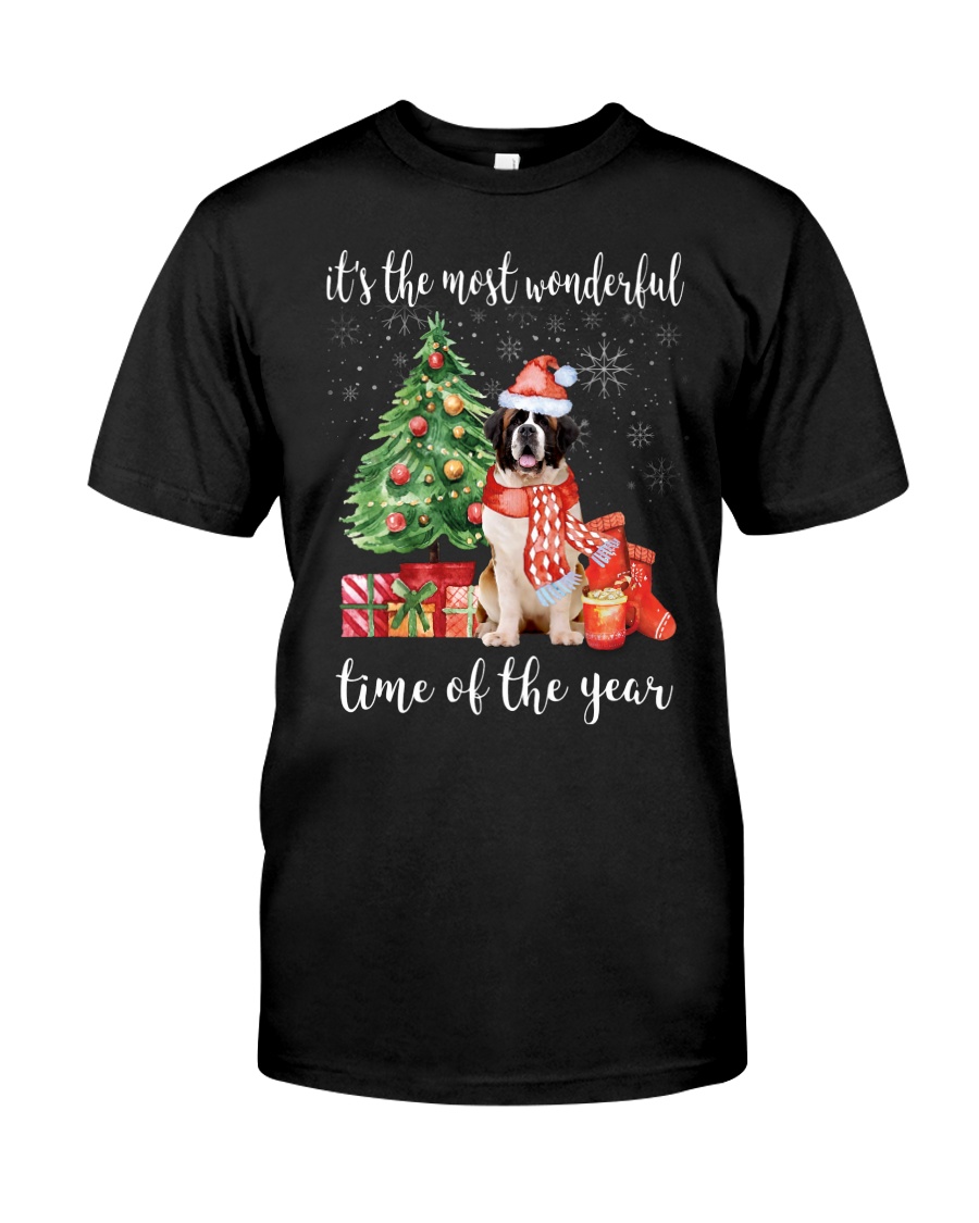 The Most Wonderful Xmas - Saint Bernard Classic T-Shirt