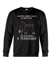 Wine and Trakehner Crewneck Sweatshirt thumbnail