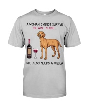 Wine and Vizsla 2 Classic T-Shirt front