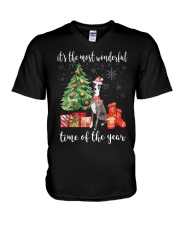 The Most Wonderful Xmas - Greyhound V-Neck T-Shirt thumbnail